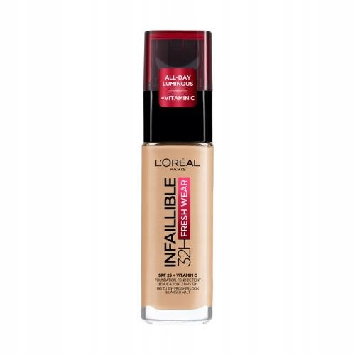 L'Oréal Paris Infaillible 32H Fresh Wear puder za lice 130 True Beige, 30 ml SPF 21-30