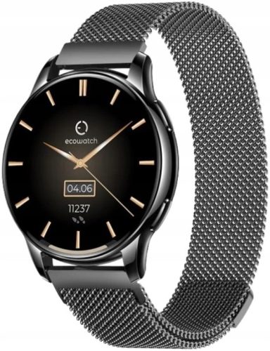Elegantni pametni sat EcoWatch 3 crni AMOLED 1,32" Bluetooth 280mAh