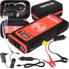   YATO POKRETNI UREĐAJ POWER BANK 16000mAh SA LCD EKRANOM I INDUKTIVNIM PUNJENJEM