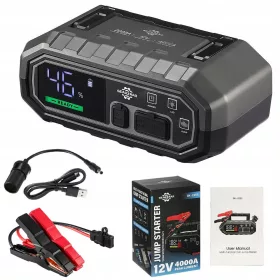   Jump Starter za hitno pokretanje automobila PowerBank 4000A + Latarka