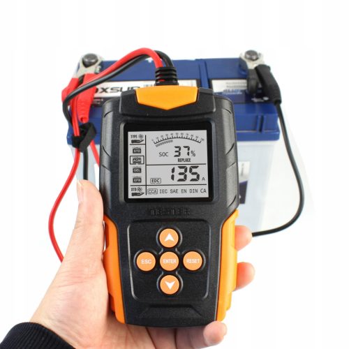 Univerzalni tester baterija za automobile 12V/24V, 3-200 Ah