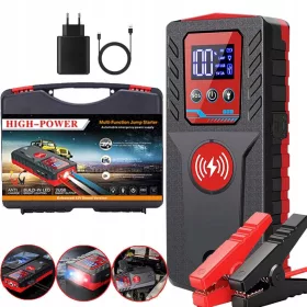   SNAŽNI AUTOMOBILSKI POKRETNIK ZA SKOKNUTI STARTER I POWERBANK 2U1 29800MAH