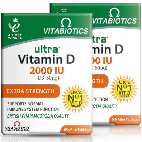 Paket od 192 Ultra Vitamin D tableta s 2000IU - Optimalno za zdravlje kostiju