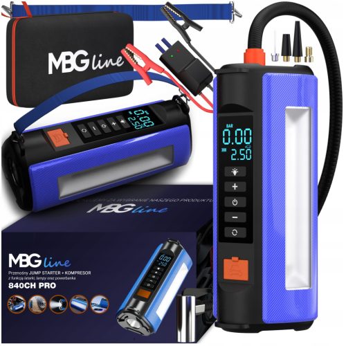 Jump Starter Booster Automobilski Kompresor Powerbank Latarka