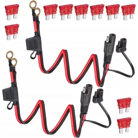   Kabel za priključenje s osiguračem za akumulator - Set 2 komada