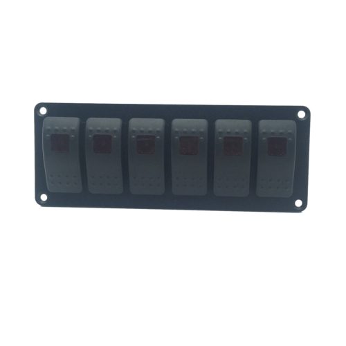 LED PANEL ZA VOZILO PRIKOLICU JAHTU BROD 6 PREKIDAČA 12V 24V