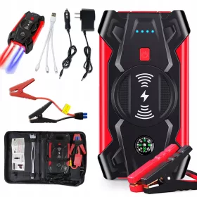   JUMP STARTER AUTOMOBILA 2 U 1 SA POWERBANKOM I ZASLONOM BATERIJE