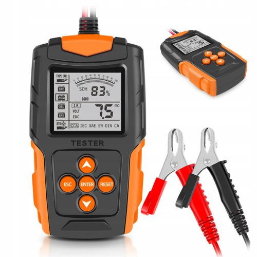 TESTER AKUMULATORA ZA AUTO INTELLIGENT 2 7 LCD 12V 24V 3AH 200AH