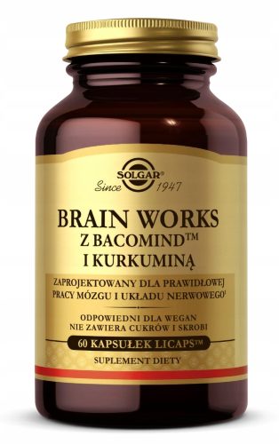Solgar Brain Works - Dodatak prehrani za potporu mozga i živčanog sustava s 60 kapsula