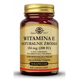   Solgar Vitamin E 200 IU - Antioxidantna Potpora u Kapsulama, 50 Kapsula