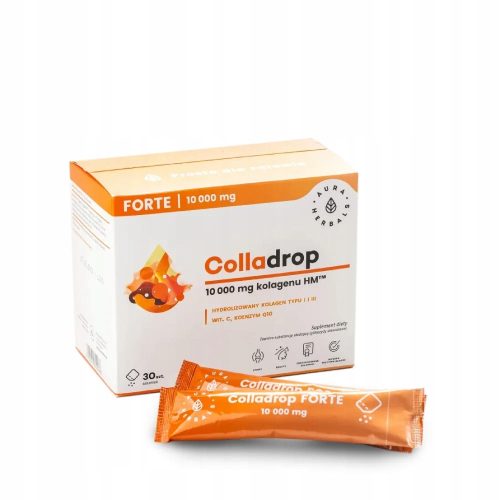 AURA HERBALS Colladrop Forte - Morski Kolagen 10000 mg za Zdravu Kožu