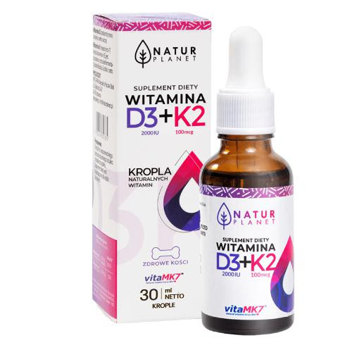 Vitamin D3+K2 Forte kapi za kosti 30 ml