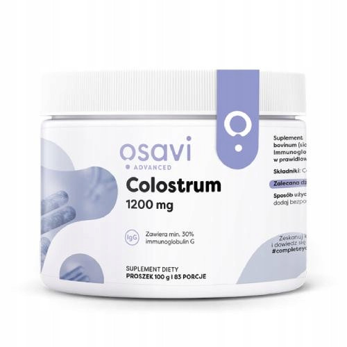 OSAVI Colostrum 1200 mg u prahu - Siara Bydlęca za Imunitet 100 g