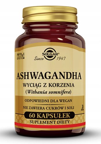 Solgar Ashwagandha Kapsule za Unutarnji Mir i Dobro Samopouzdanje, 60 Kapsula