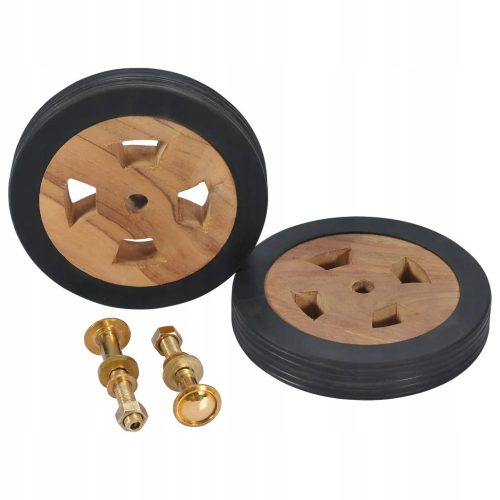 Set zamjenskih kotača za vrtnu ležaljku, 16 cm, smeđi