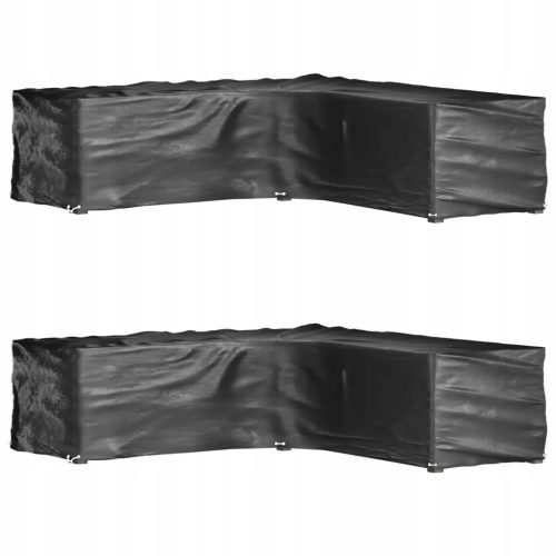 Zaštitne Navlake za Vrtni Namještaj 285x285x70 cm, Crne, UV i Vodootporne