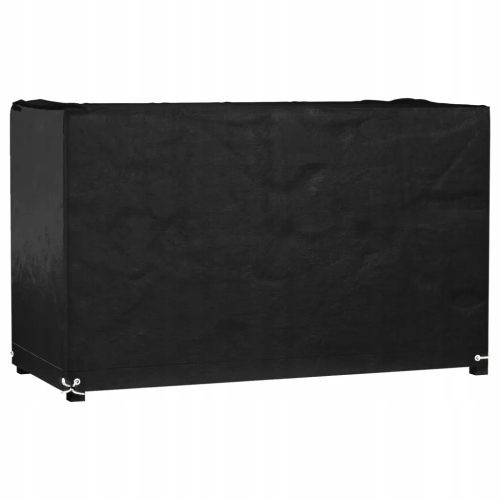 PE Pokrovac za vrtni namještaj 125x55x75 cm, crni, UV i vodootporan