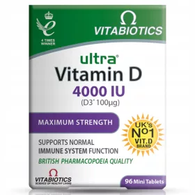   Ultra Vitamin D - Tablete s Vitaminom D3 4000 IU za Imunitet, 96 komada