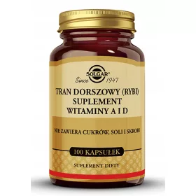   Solgar Tran Dorszowy - Potpora Imunitetu s Vitaminama A i D, 100 Kapsula
