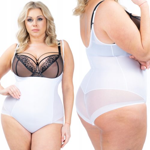 Fenome Žensko Tijelo za Oblikovanje Velikih Veličina, Bijeli Poliamid, XL/XXL