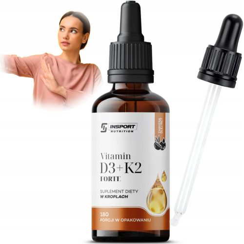 Vitamin D3+K2 MK7 kapi za imunitet i zdrave kosti i zube - 30ml