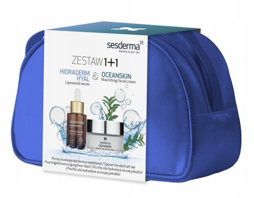 SESDERMA Paket: Hidraderm Hyal Liposomsko Serum, 30ml + Oceanskin Hranjiva Krema, 50ml