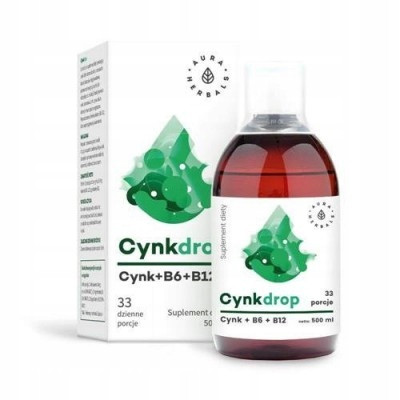 Aura Herbals Cinkdrop tekući dodatak prehrani 500 ml - dodatak prehrani s cinkom, B6 i B12