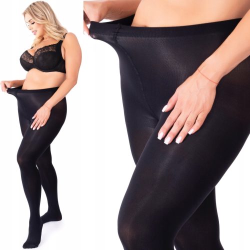 Crni PLUS VELIČINA tajice od mikrofibre 70 DEN VERA70 - Kryjace, polumatne rajstopy za elegantan izgled