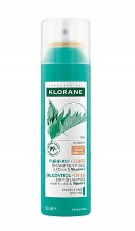 Suhi šampon Klorane za tamnu masnu kosu s pigmentom, 150 ml