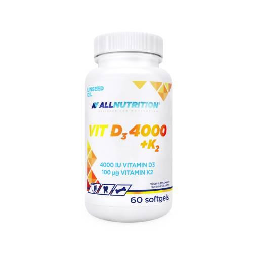 ALLNUTRITION vitamin D3 4000 + K2 imunitet 60 kap