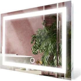  Ogledalo Elegantno zidno pravokutno ogledalo 1100 x 900 mm