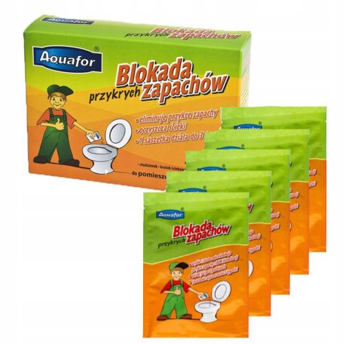 Blokator neugodnih mirisa Aquafor za WC vrećice 10x40g