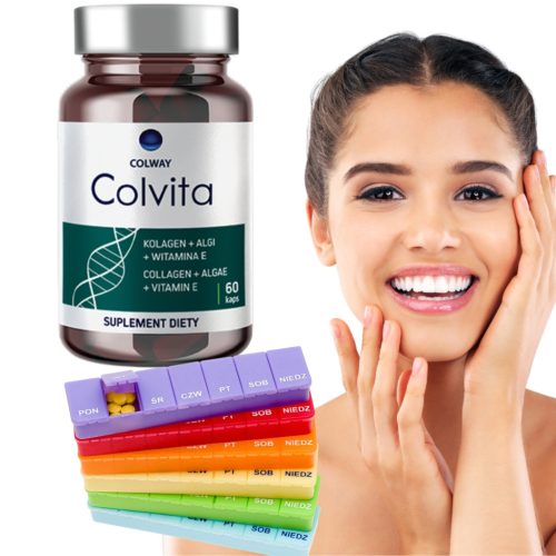 Colvita Colway - 60 kapsula s kolagenom iz riba, algama i vitaminom E + GRATIS tjedna kasetka za lijekove