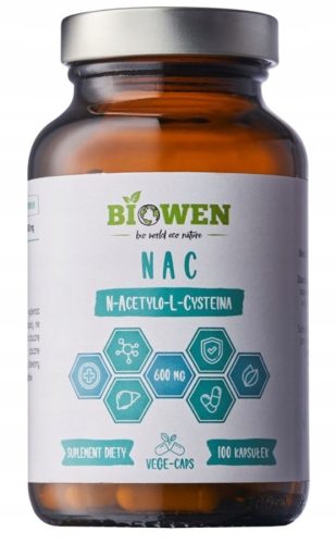 Biowen NAC 600 mg - 100 kapsula bez glutena, visoka kvaliteta