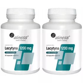   2x Lecytyna Medica Forte 1200 mg od Aliness: Prirodan izvor holina, 120 kapsula