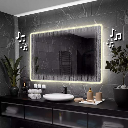  (3020) Osaka LED ogledalo 130x90 cm, neutralni COB LED, sat, zvučnik, prostirka