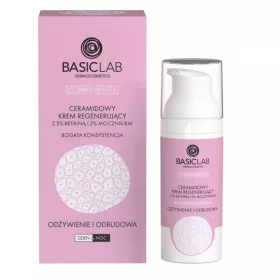   BasicLab Ceramidna Krema za Regeneraciju s 5% Betainom i 3% Ureom 50 ml