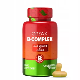   Orzax B-Complex s Kolinom - Suplement za Energetski Metabolizam i Zdravlje