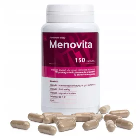   Menovita - Suplement Diety Wspomagający Okres Menopauzy, 150 Kapsułek
