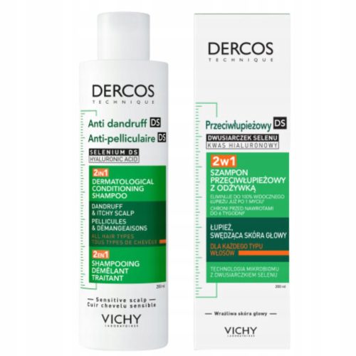 Vichy Dercos DS 2u1 protivprhutni šampon za lakše raščešljavanje, 200 ml