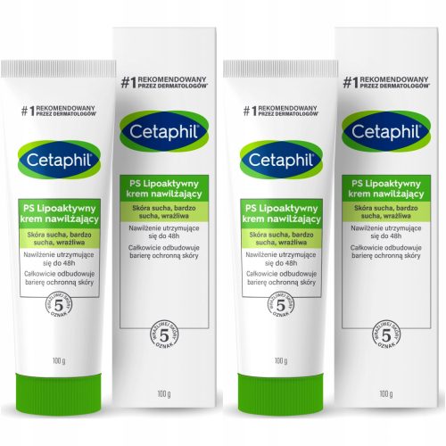 Cetaphil PS Lipoaktivna Krema za Intenzivnu Hidrataciju Osjetljive Kože 2x100g