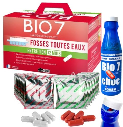 ECOGENE BIO7 ČOKOLADA Starter + BIO 7 MAX LIPAZA + Bakterije za ČIŠĆENJE OTPADNIH VODA GOD.