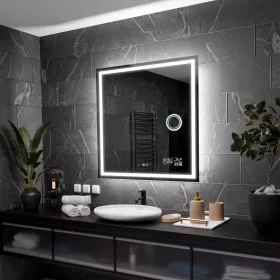    (3046) LED Ogledalo Atlanta 70x70cm, Cold LED+dot on, P4 Station, LED Ogledalo