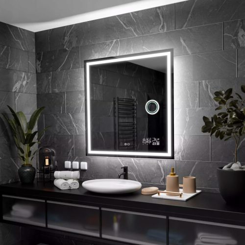  (3046) LED Ogledalo Atlanta 70x70cm, Cold LED+dot on, P4 Station, LED Ogledalo
