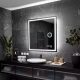  (3046) LED Ogledalo Atlanta 70x70cm, Cold LED+dot on, P4 Station, LED Ogledalo