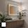  (3028) Atlanta LED Mirror bijelo kućište 110x90 cm, Dual LED + on, Mat + on