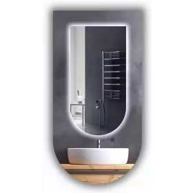   LED OGLEDALO 40x90 POLUOVALNO KUPAONSKO POLUOVALNO SVJETLEĆE LED PREMIUM