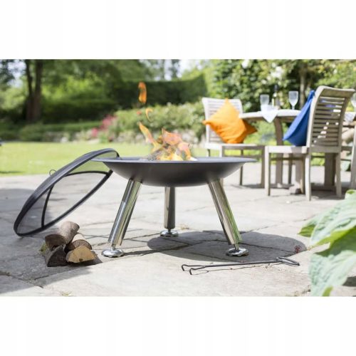  RedFire Chicago Garden Fire Pit, crna, čelik, 75 cm