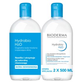   Bioderma Hydrabio H2O Micelarna Voda za Čišćenje Lica, Duo Pakiranje 2x 500 ml