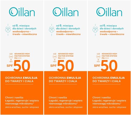 Emulzija sa zaštitom Oillan SPF50, 100ml - Za djecu od 6 mjeseci i odrasle